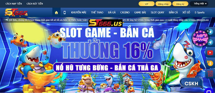 Thông tin khái quát về sảnh game bắn cá ST666