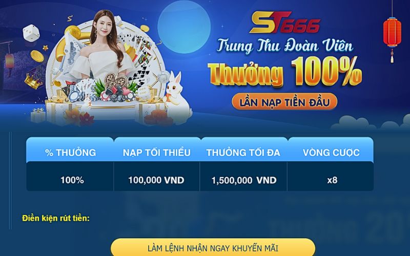 Khuyến mãi Trung Thu Đoàn Viên tại ST666